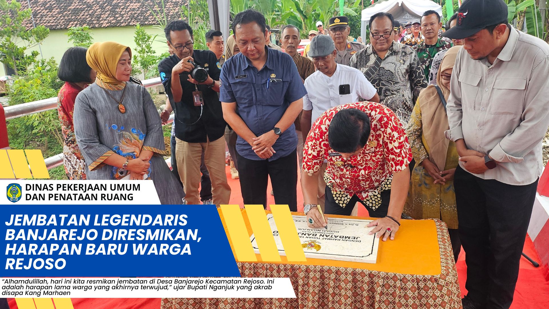 Jembatan Legendaris Banjarejo Akhirnya Diresmikan, Harapan Baru Warga Rejoso